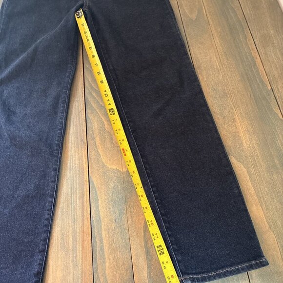 J Crew High-rise Stovepipe Dark Wash Jeans in Signature Stretch+ - Size 27 (Y8) - Picture 8 of 10